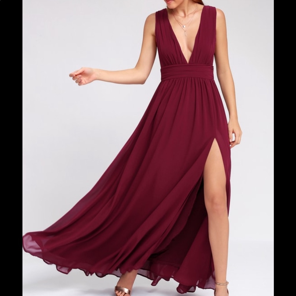 Merlot colored Lulu’s dress